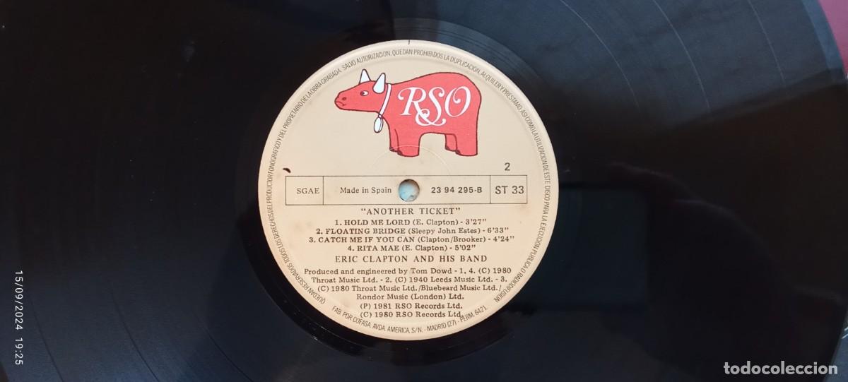 Discos de vinilo: Disco vinilo Eric Clapton Another Ticket - Foto 8
