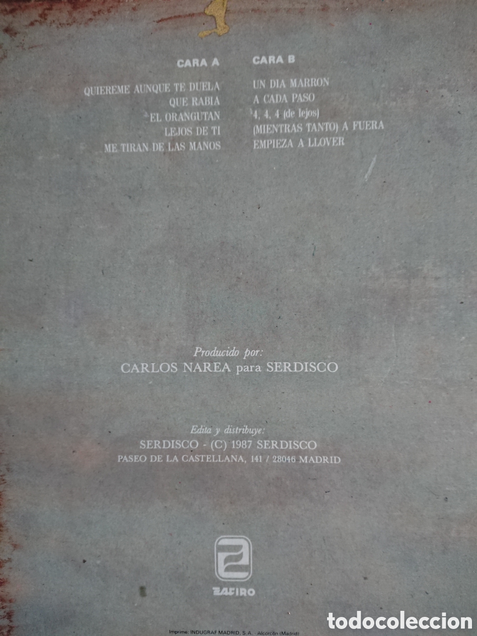 Discos de vinilo: Luz - Qui&eacute;reme aunque duela - Foto 3