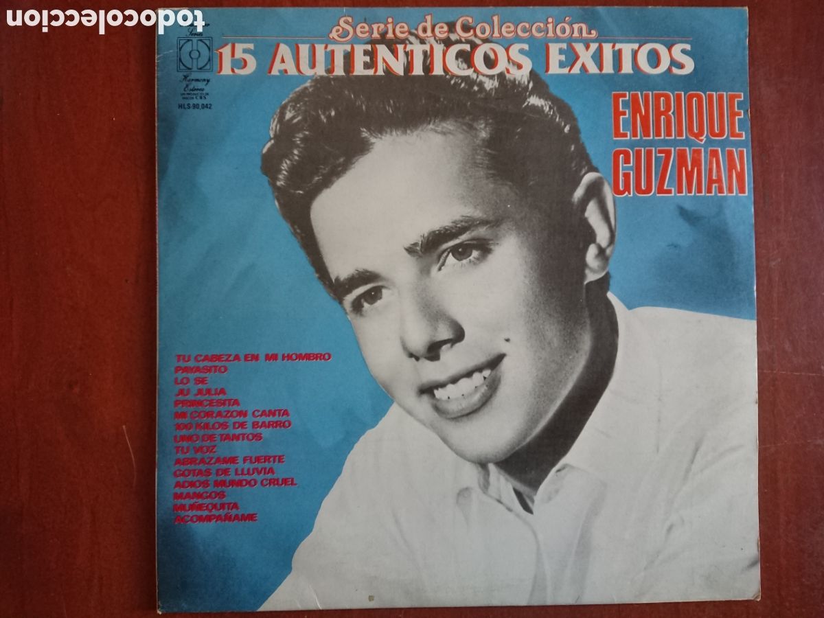 Discos de vinilo: Enrique Guzm&aacute;n - 15 aut&eacute;nticos exitos - Foto 1