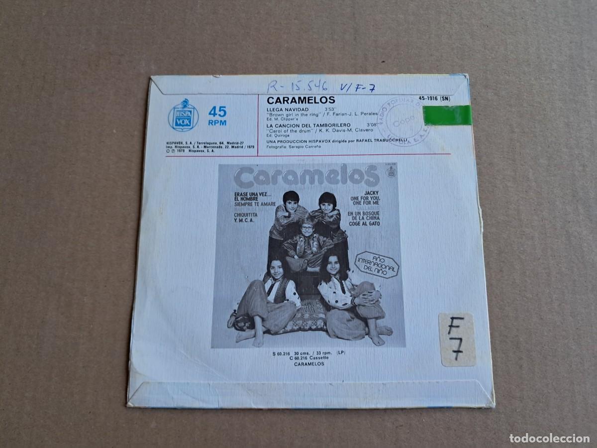 Discos de vinilo: CARAMELOS - LLEGA NAVIDAD SINGLE 1979 - Foto 3