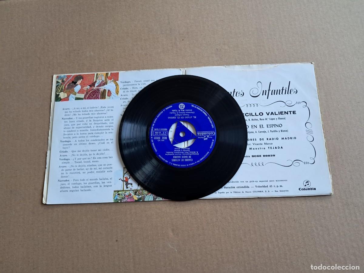 Discos de vinilo: CUENTO INFANTIL - EL SASTRECILLO VALIENTE DISCO COMIC SINGLE 1964 - Foto 7