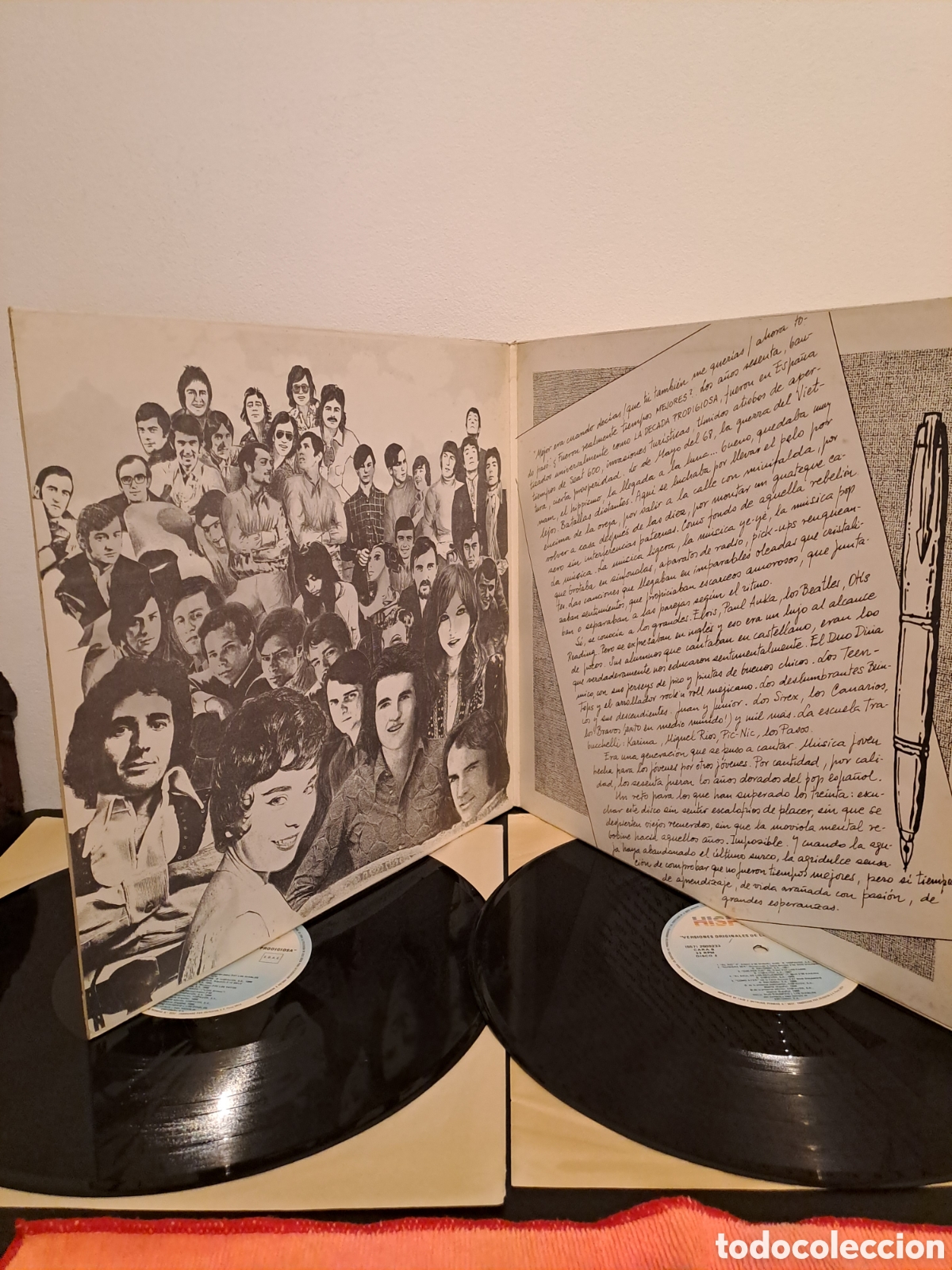 Discos de vinilo: Versiones Originales De La Decada Prodigiosa, Hispavox. C.1 - Foto 2