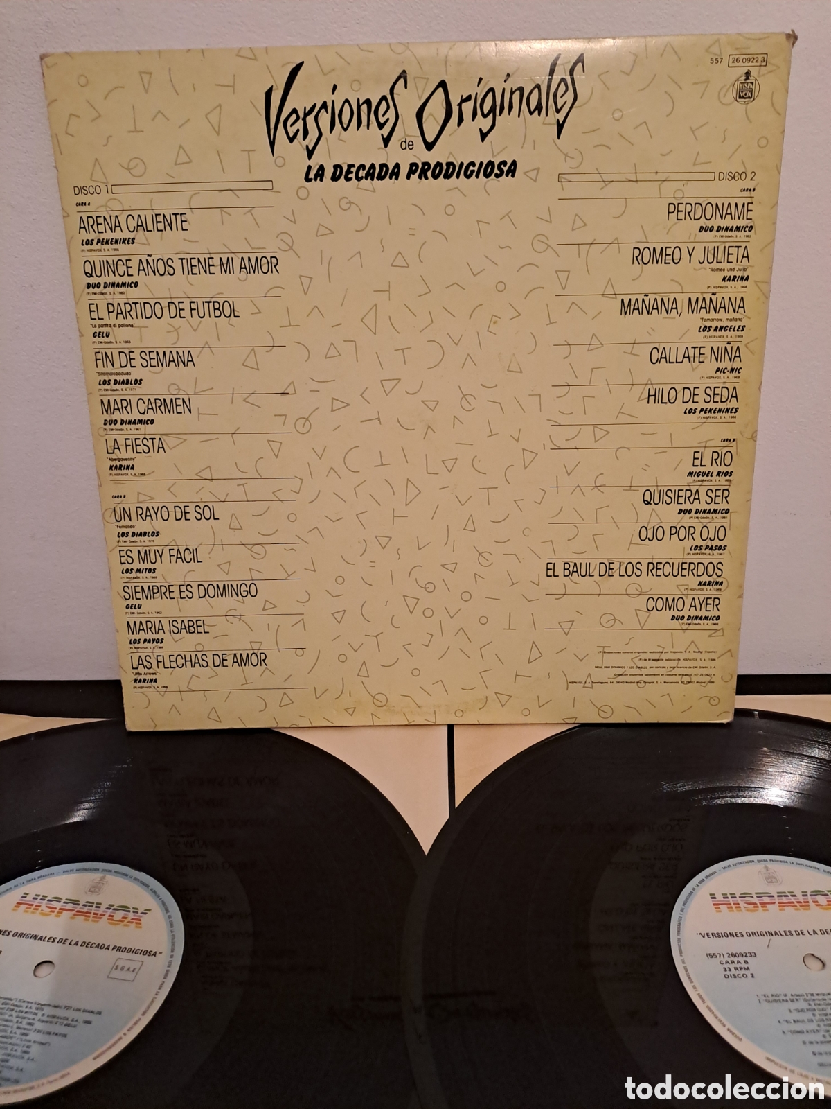 Discos de vinilo: Versiones Originales De La Decada Prodigiosa, Hispavox. C.1 - Foto 3