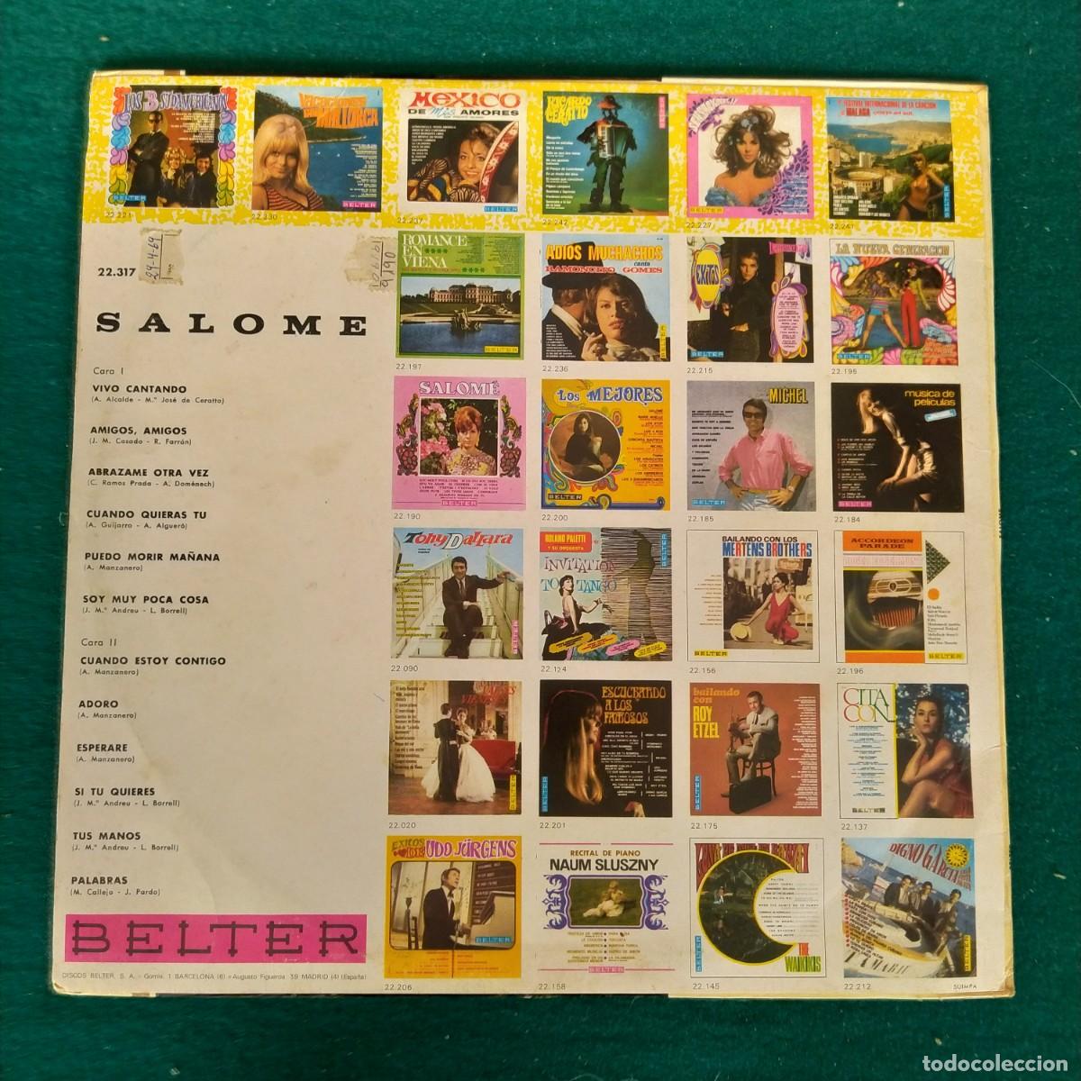 Discos de vinilo: Salom&eacute; &ndash; Vivo Cantando - Foto 2