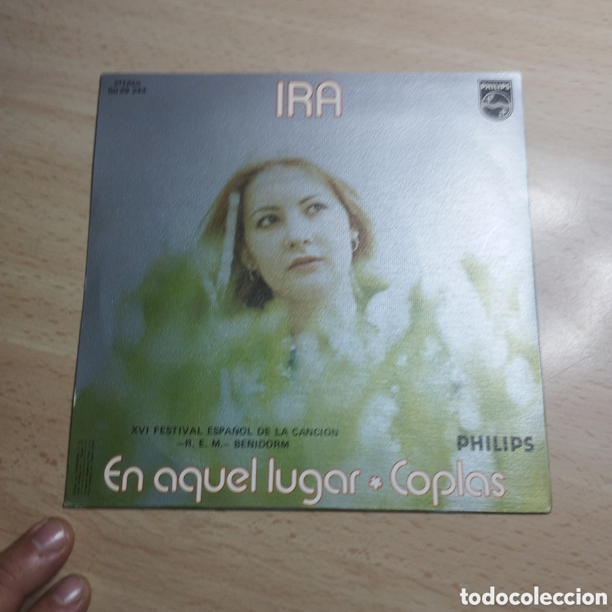 Discos de vinilo: Single 7&rdquo; IRA 1974 en que lugar + Coplas - Foto 2