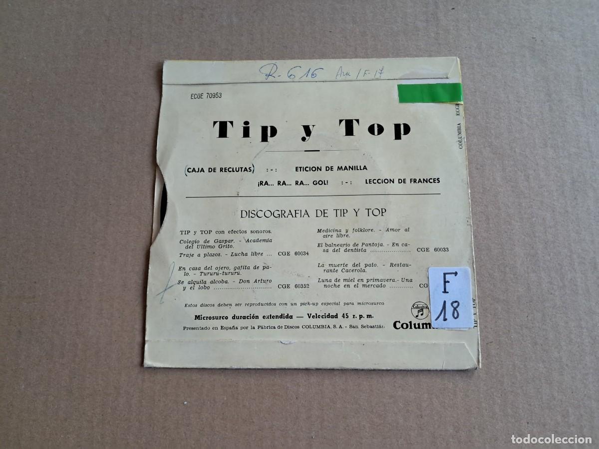 Discos de vinilo: TIP Y TOP - CAJA DE RECLUTAS EP 4 TEMAS - Foto 3