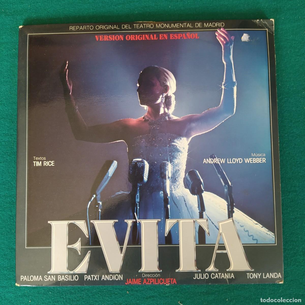 Discos de vinilo: Evita (Version Original En Espa&ntilde;ol) - Foto 1