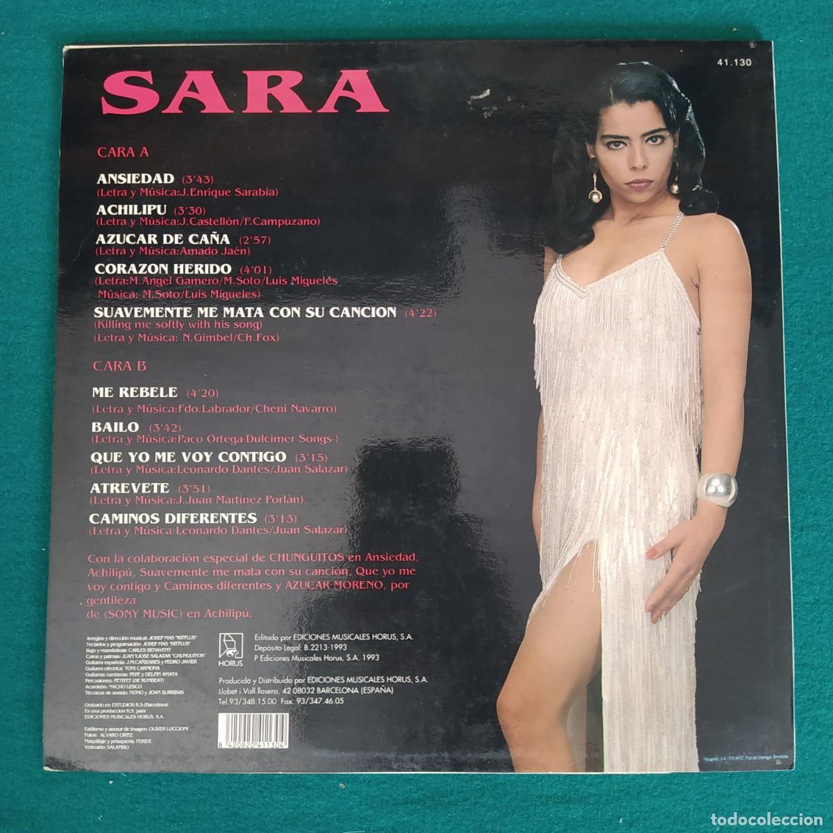 Discos de vinilo: Sara &ndash; Achilipu 1993. - Foto 2