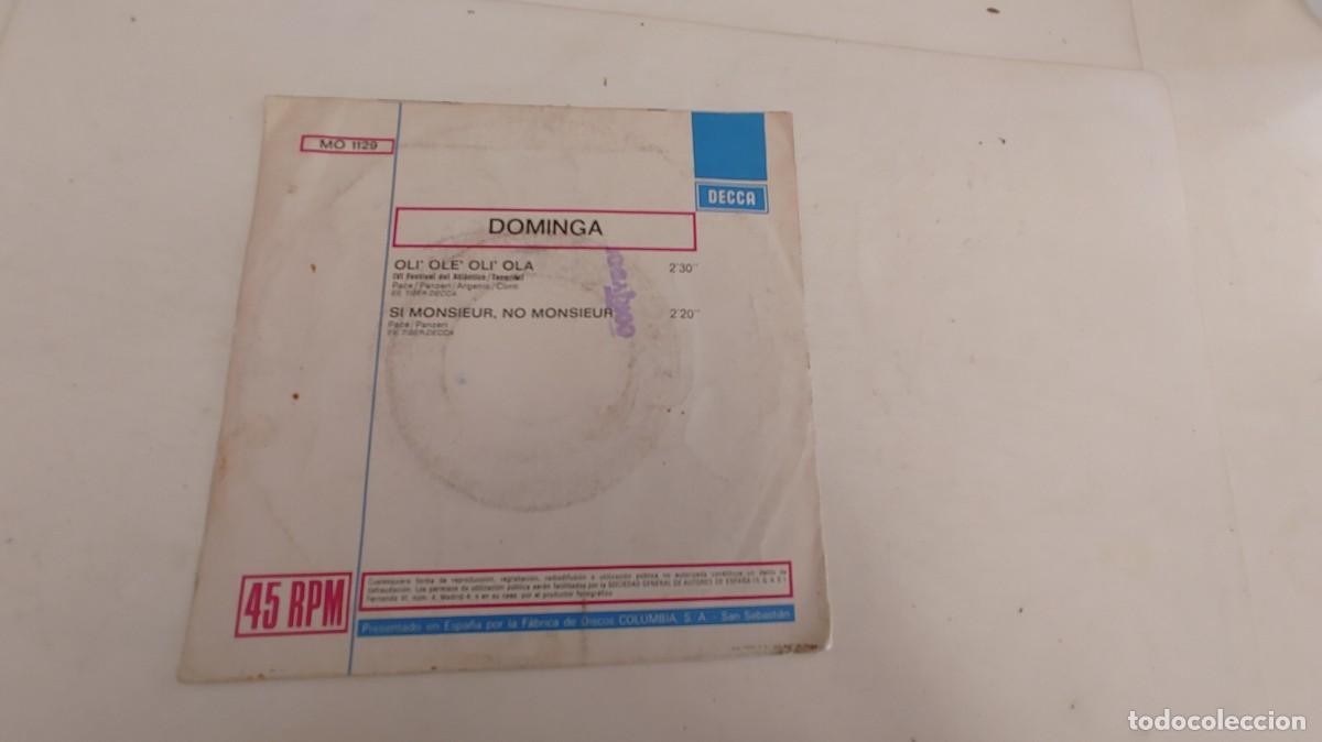 Discos de vinilo: DOMINGA-SINGLE OLI OLE OLI OLA - Foto 2