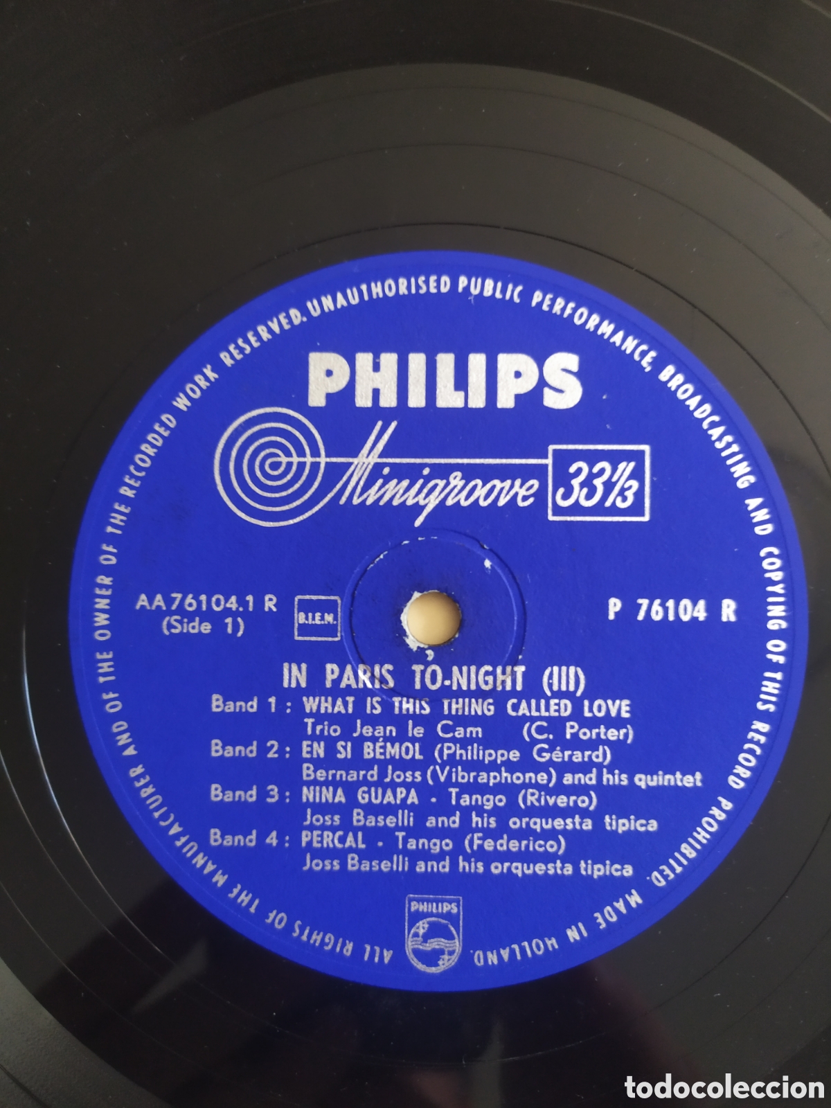 Discos de vinilo: Lp 10&rdquo; Various.&nbsp;In Paris Tonight III - Foto 3