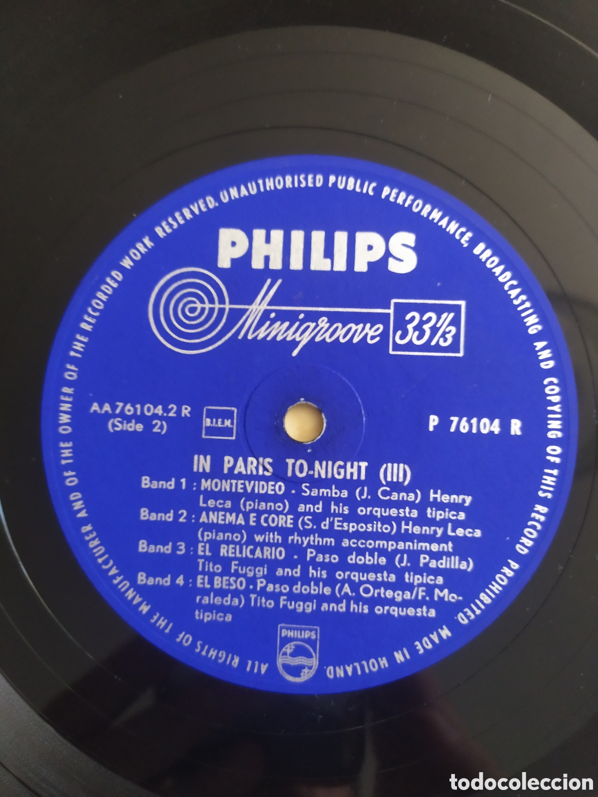 Discos de vinilo: Lp 10&rdquo; Various.&nbsp;In Paris Tonight III - Foto 4