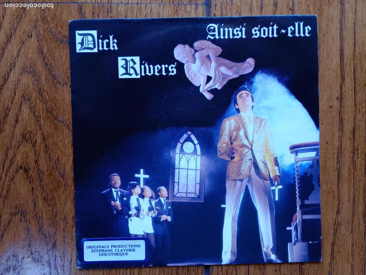 Discos de vinilo: Dick Rivers - ainsi soit-elle + quel rythme - Foto 1