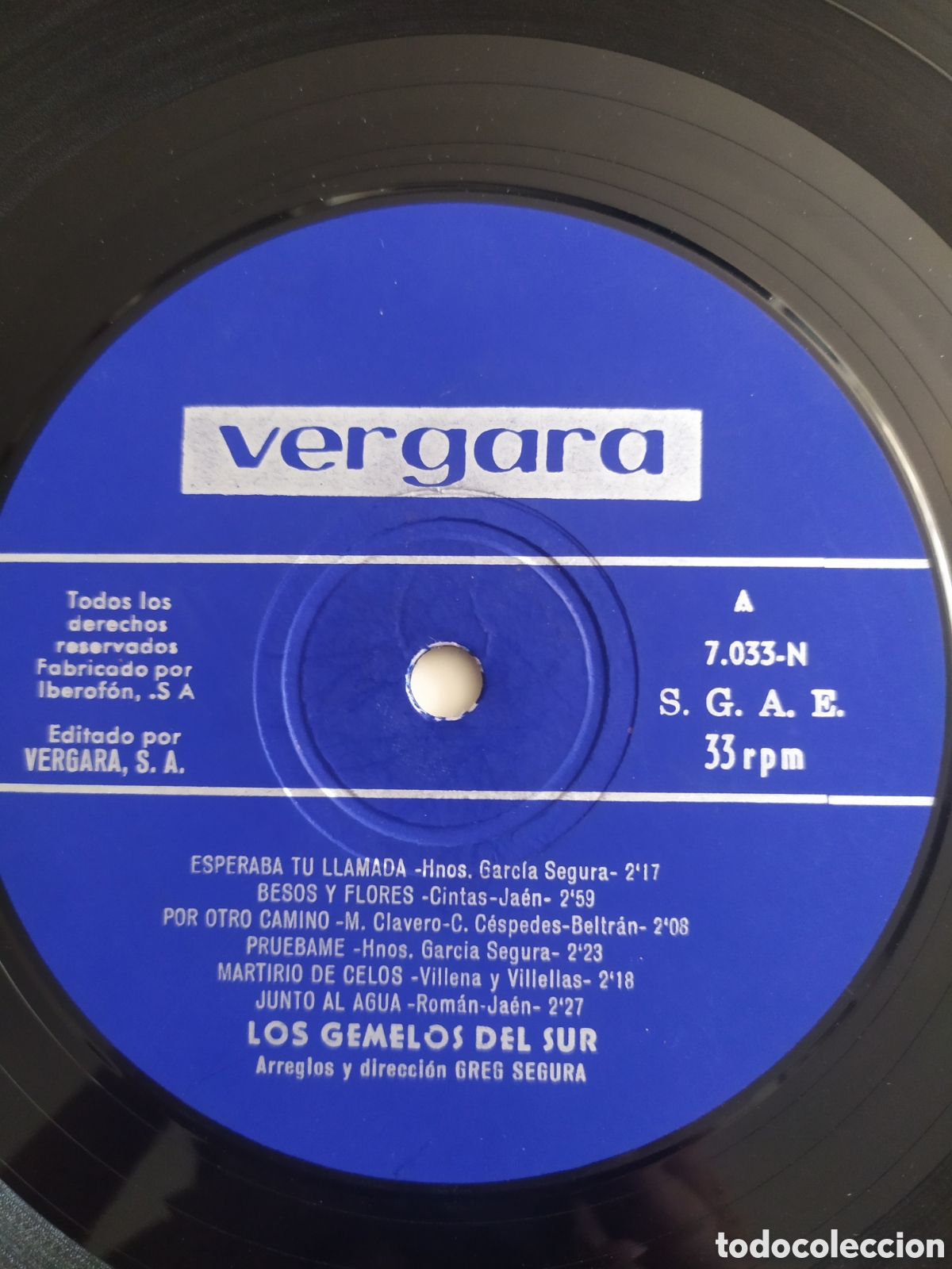 Discos de vinilo: Lp Los gemelos del sur - Foto 3