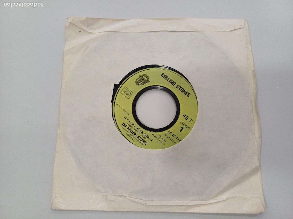 Discos de vinilo: ROLLING STONES/ITS ONLY ROCK N ROLL/SINGLE. - Foto 2