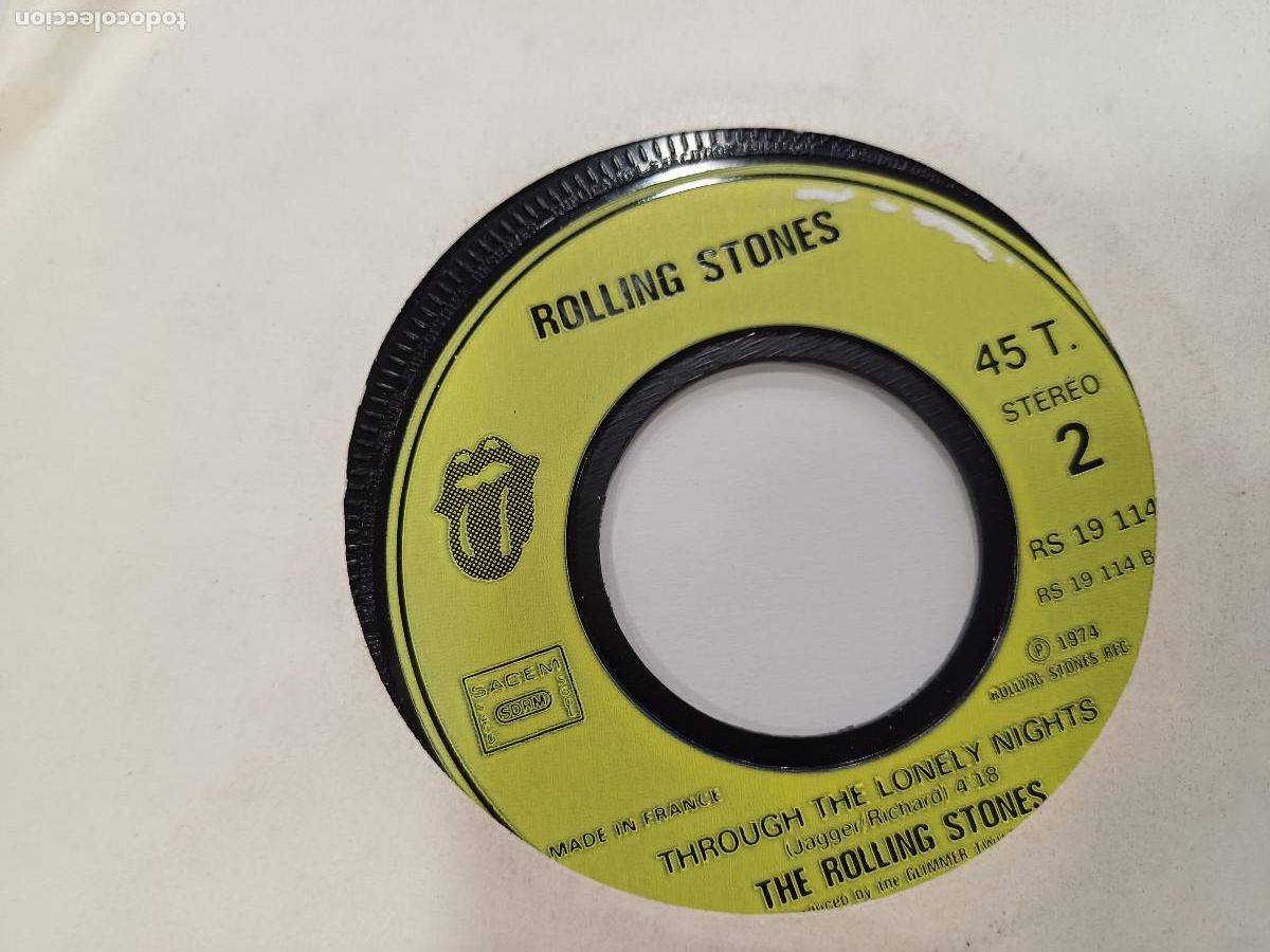 Discos de vinilo: ROLLING STONES/ITS ONLY ROCK N ROLL/SINGLE. - Foto 3