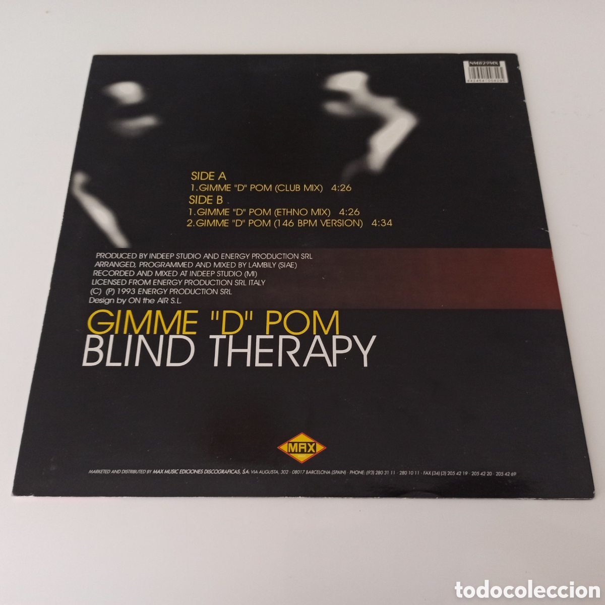Discos de vinilo: Blind Therapy - Gimme &rdquo;D&rdquo; Pom - Foto 2