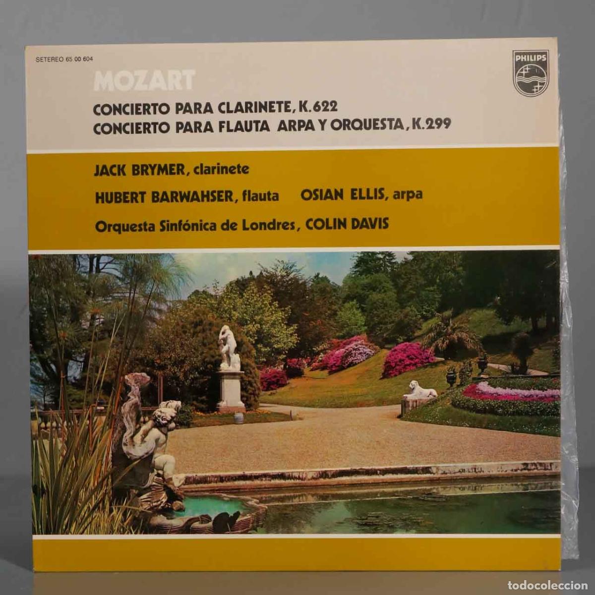 Discos de vinilo: LP. MOZART. K 622. K 299. DAVIS - Foto 1