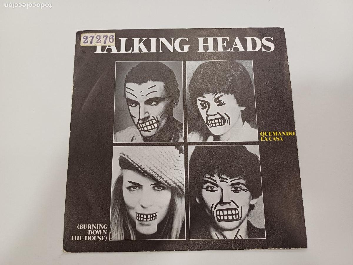 Discos de vinilo: TALKING HEADS/QUEMANDO LA CASA-BURNING DOWN THE HOUSE/SINGLE. - Foto 1