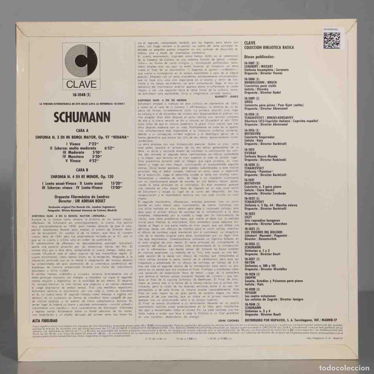Discos de vinilo: LP. OP 97 120. BOULT SCHUMANN - Foto 2