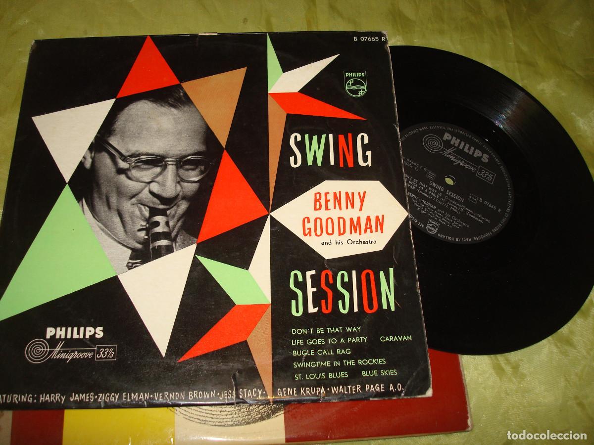 Discos de vinilo: BENNY GOODMAN. SWING SESSION. PHILIPS, EDC. UK. 10&rdquo; - Foto 1