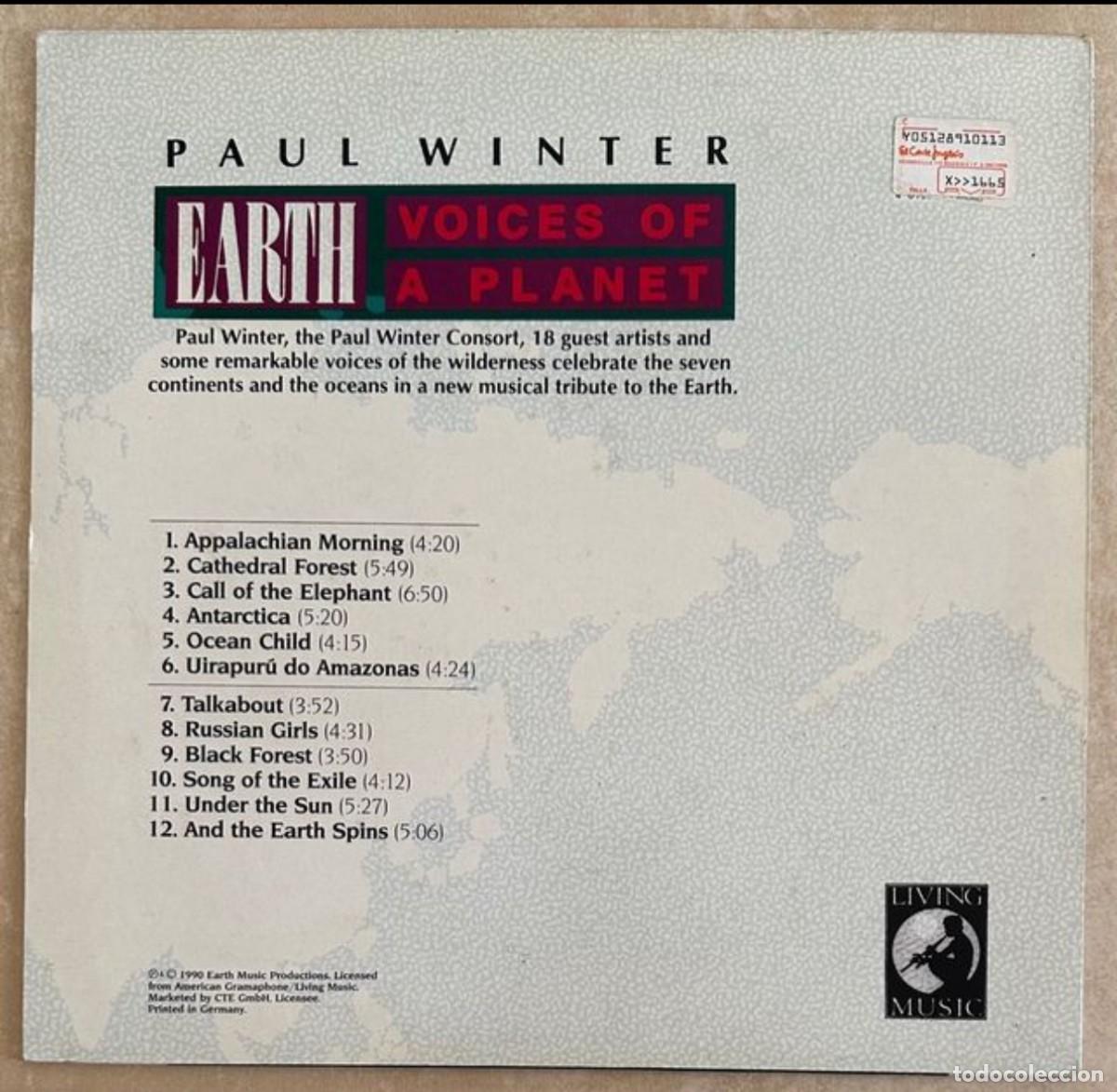 Discos de vinilo: PAUL WINTER VINILO LP VOICES PLANET + INSERT COMO NUEVO - Foto 3