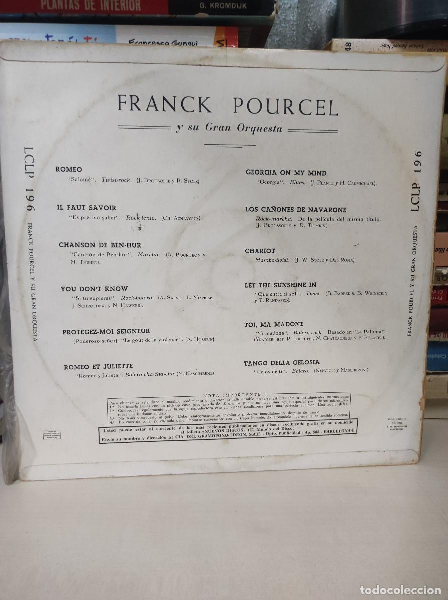 Discos de vinilo: Franck Pourcel Y Su Gran Orquesta &ndash; Dulce Y Seco - Foto 2