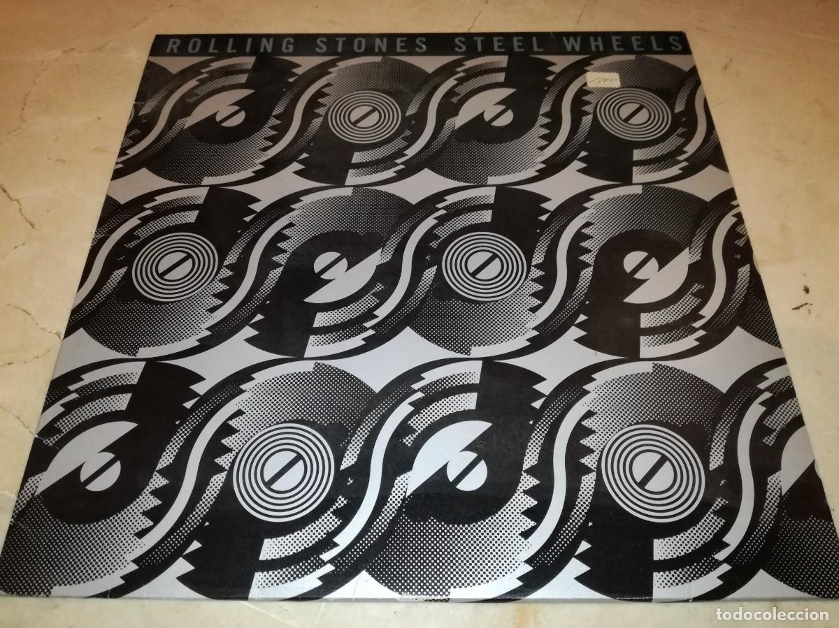 Discos de vinilo: THE ROLLING STONES-STEEL WHEELS-CONTIENE ENCARTE-ORIGINAL ESPA&Ntilde;OL 1989