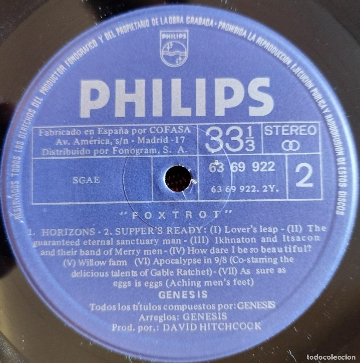 Discos de vinilo: GENESIS ** Foxtrot ** VINILO LP REEDICION 1984 - Foto 4