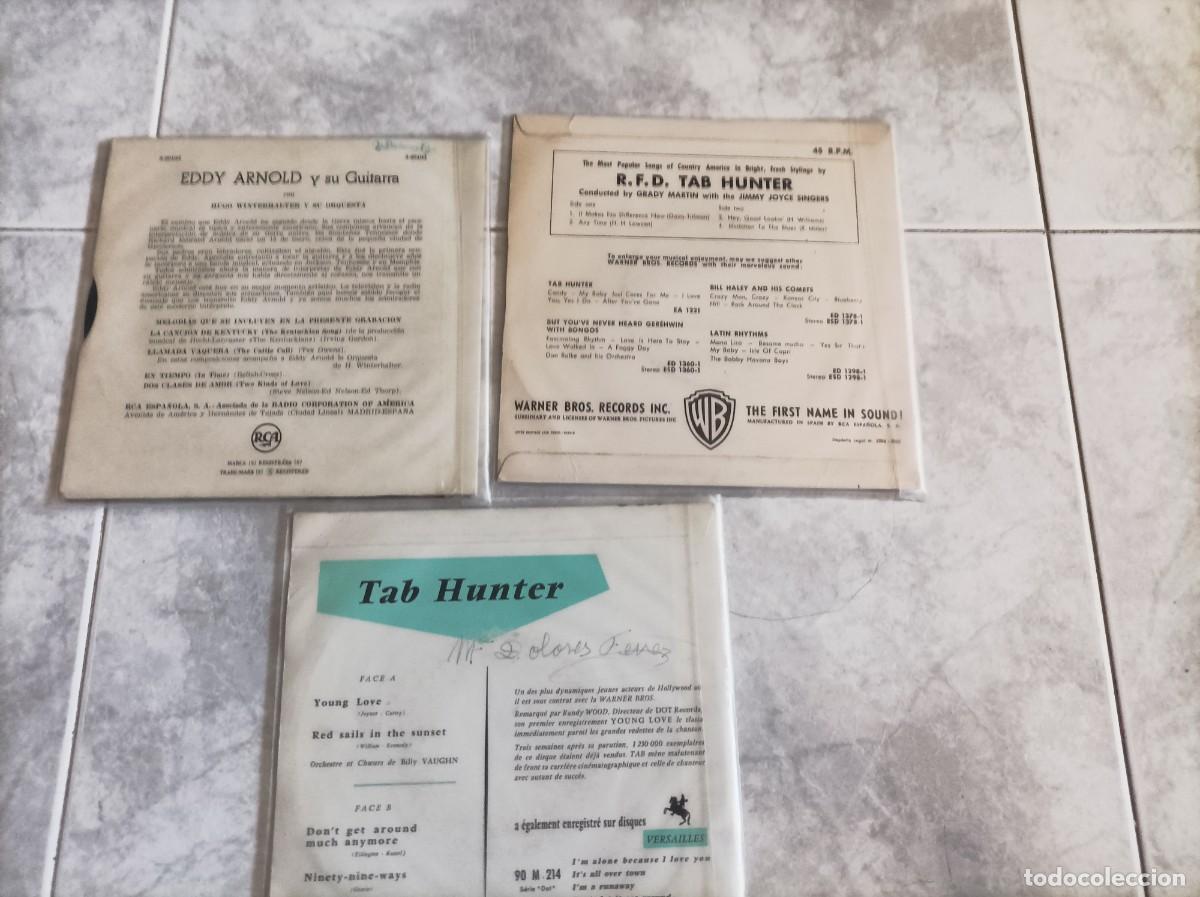 Discos de vinilo: Tab Hunter.Eddie Arnold eps - Foto 2