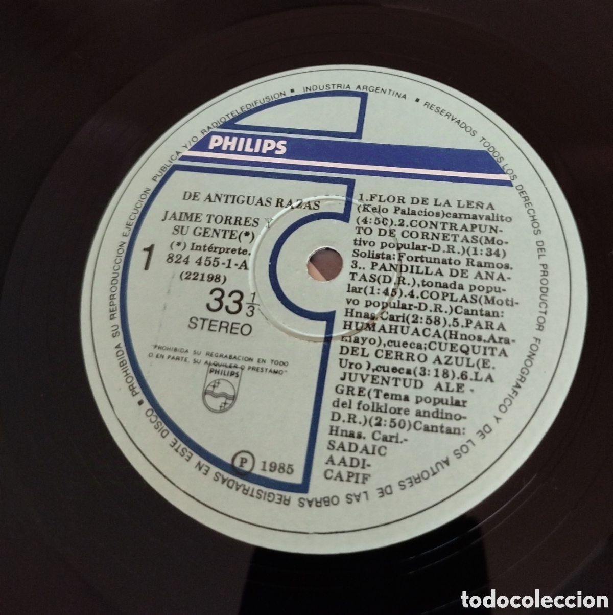Discos de vinilo: Jaime Torres&nbsp;&ndash;Ciclos 85 - Foto 3