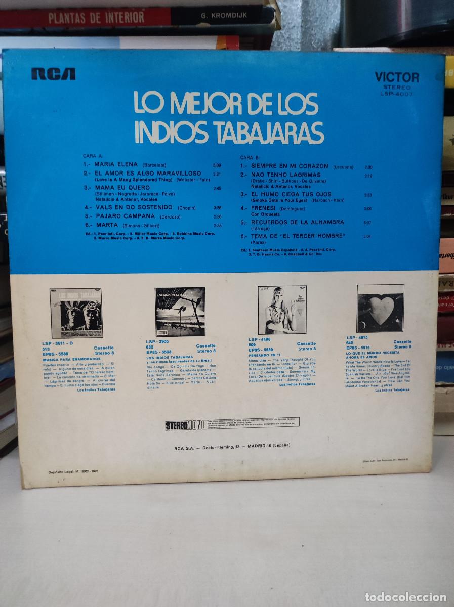 Discos de vinilo: Los Indios Tabajaras &ndash; Lo Mejor De Los Indios Tabajaras - Foto 2