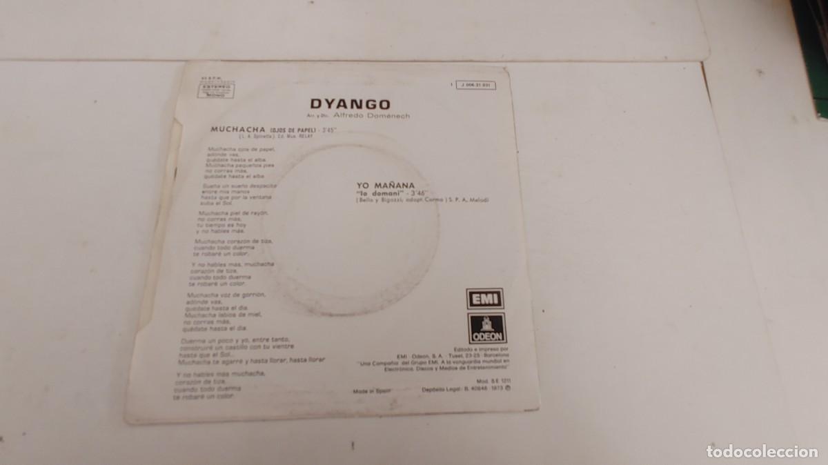 Discos de vinilo: DYANGO-SINGLE MUCHACHA - Foto 2