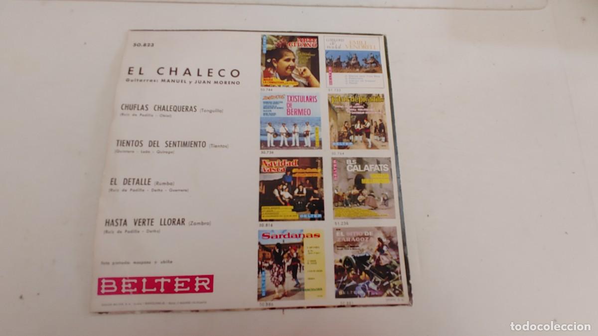 Discos de vinilo: EL CHALECO-EP CHUFLAS CHALEQUERAS +3 - Foto 2
