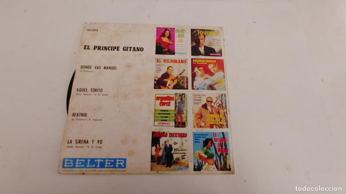Discos de vinilo: EL PRINCIPE GITANO-EP DONDE VAS MANUEL +3 - Foto 2