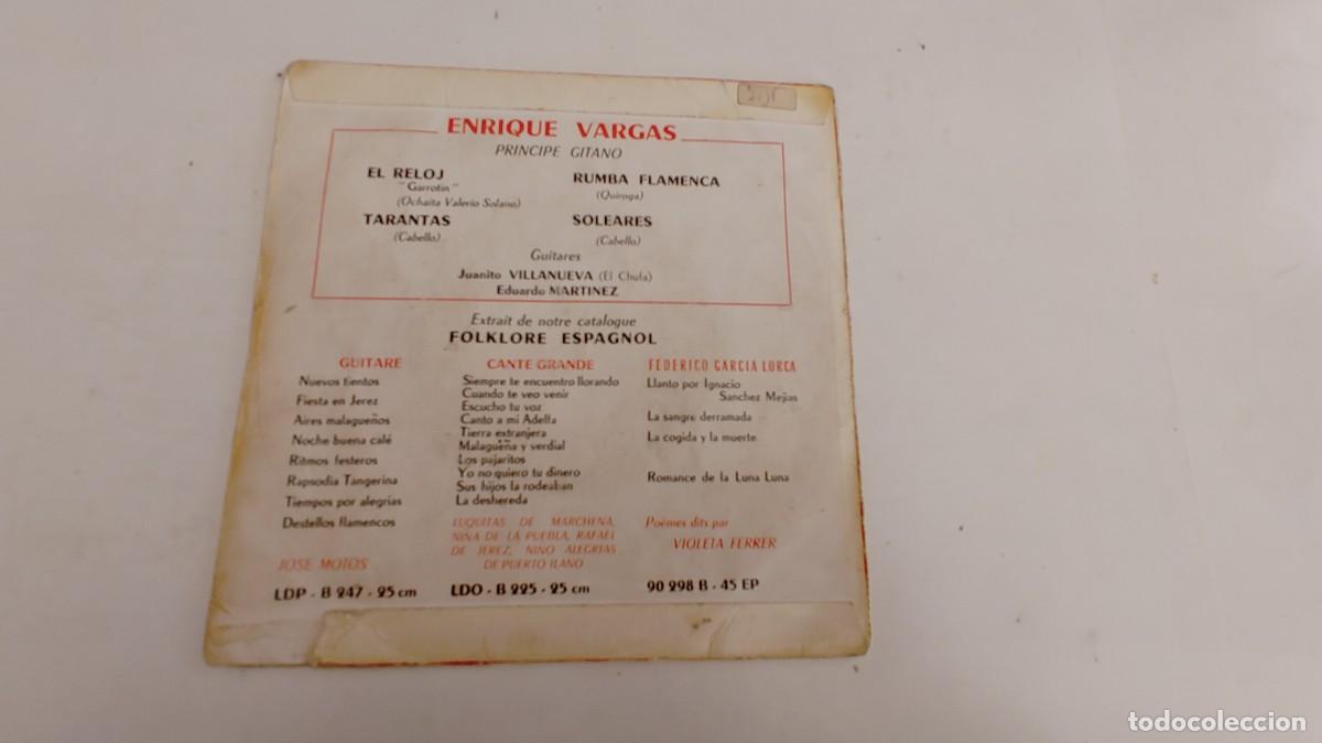 Discos de vinilo: EL PRINCIPE GITANO-EP EL RELOJ +3 - Foto 2