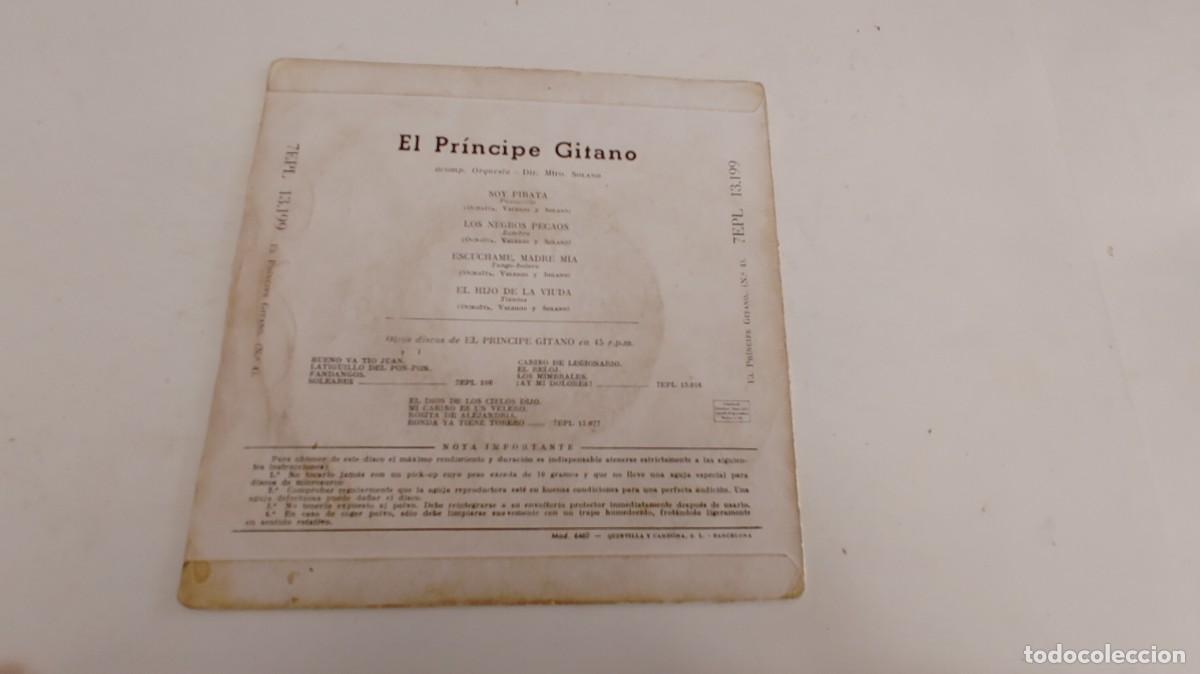 Discos de vinilo: EL PRINCIPE GITANO-EP SOY PIRATA +3 - Foto 2