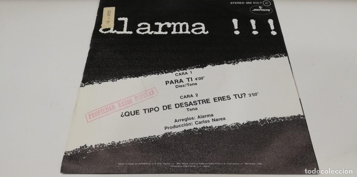 Discos de vinilo: SCO29- Alarma!!! - Para Ti (7&rdquo;, Single) - Foto 2