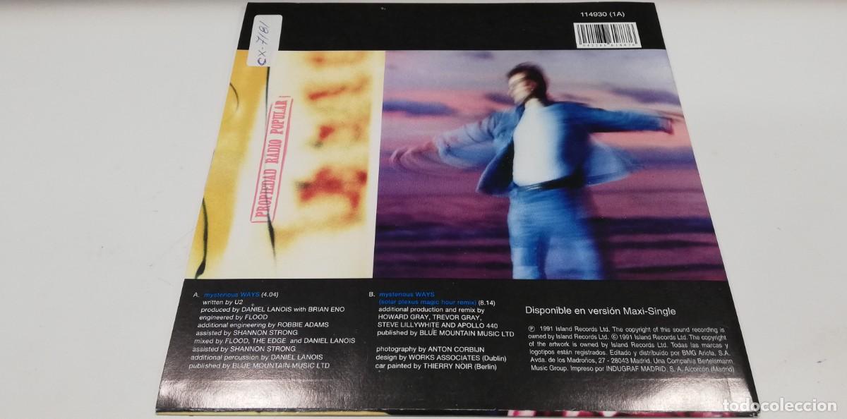 Discos de vinilo: SCO29-U2 - Mysterious Ways (7&rdquo;) - Foto 2