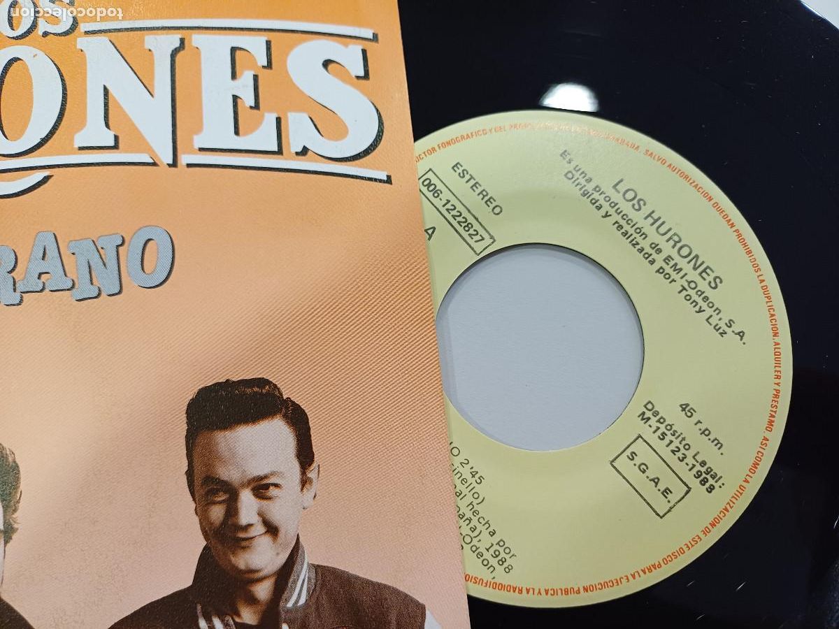Discos de vinilo: LOS HURONES/EL VERANO/SINGLE. - Foto 2