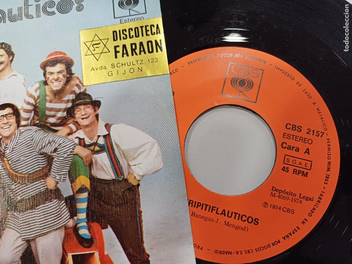 Discos de vinilo: CHIRIPITIFLAUTICOS/SINGLE. - Foto 2