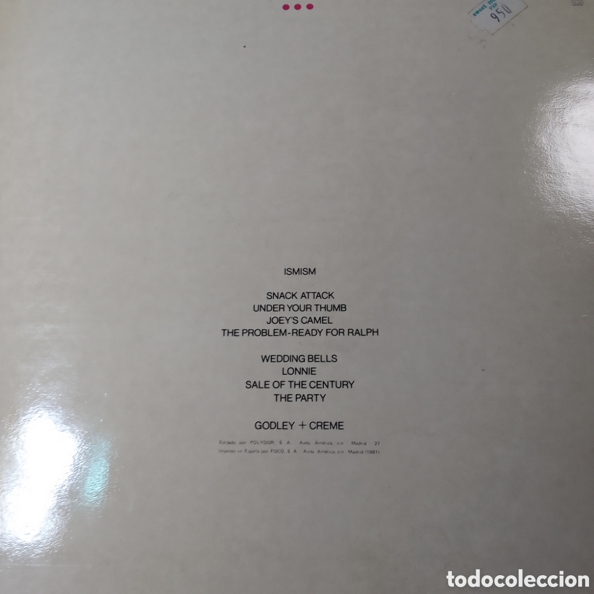 Discos de vinilo: GOLDEY + CREME ISMISM - Foto 2