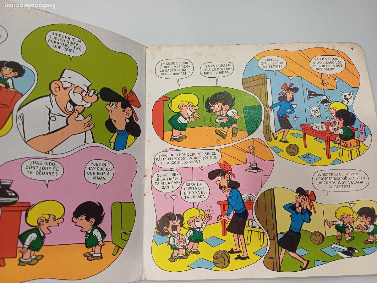 Discos de vinilo: ZIPI ZAPE/RISA MUCHA RISA/SINGLE COMIC. - Foto 2