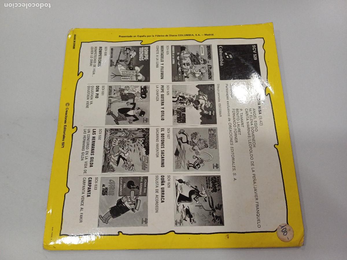 Discos de vinilo: ZIPI ZAPE/RISA MUCHA RISA/SINGLE COMIC. - Foto 5