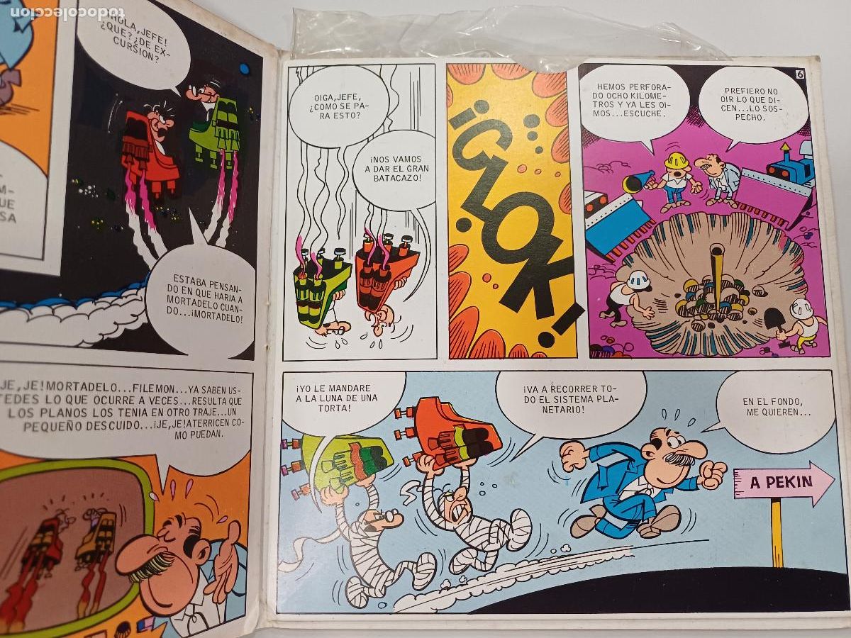 Discos de vinilo: MORTADELO Y FILEMON/COHETE A LA LUNA/SINGLE COMIC. - Foto 3