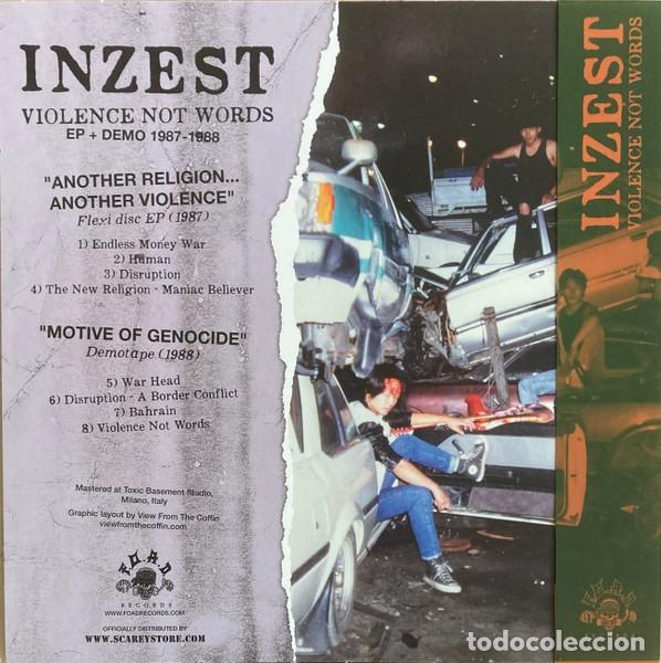 Discos de vinilo: Inzest &ndash; Violence Not Words lp - Foto 2
