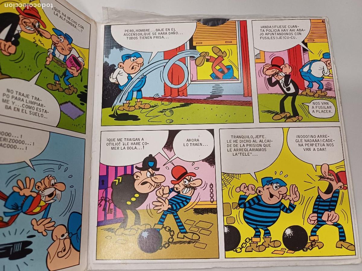 Discos de vinilo: PEPE GOTERA Y OTILIO/LA CHAPUZA/SINGLE COMIC. - Foto 2