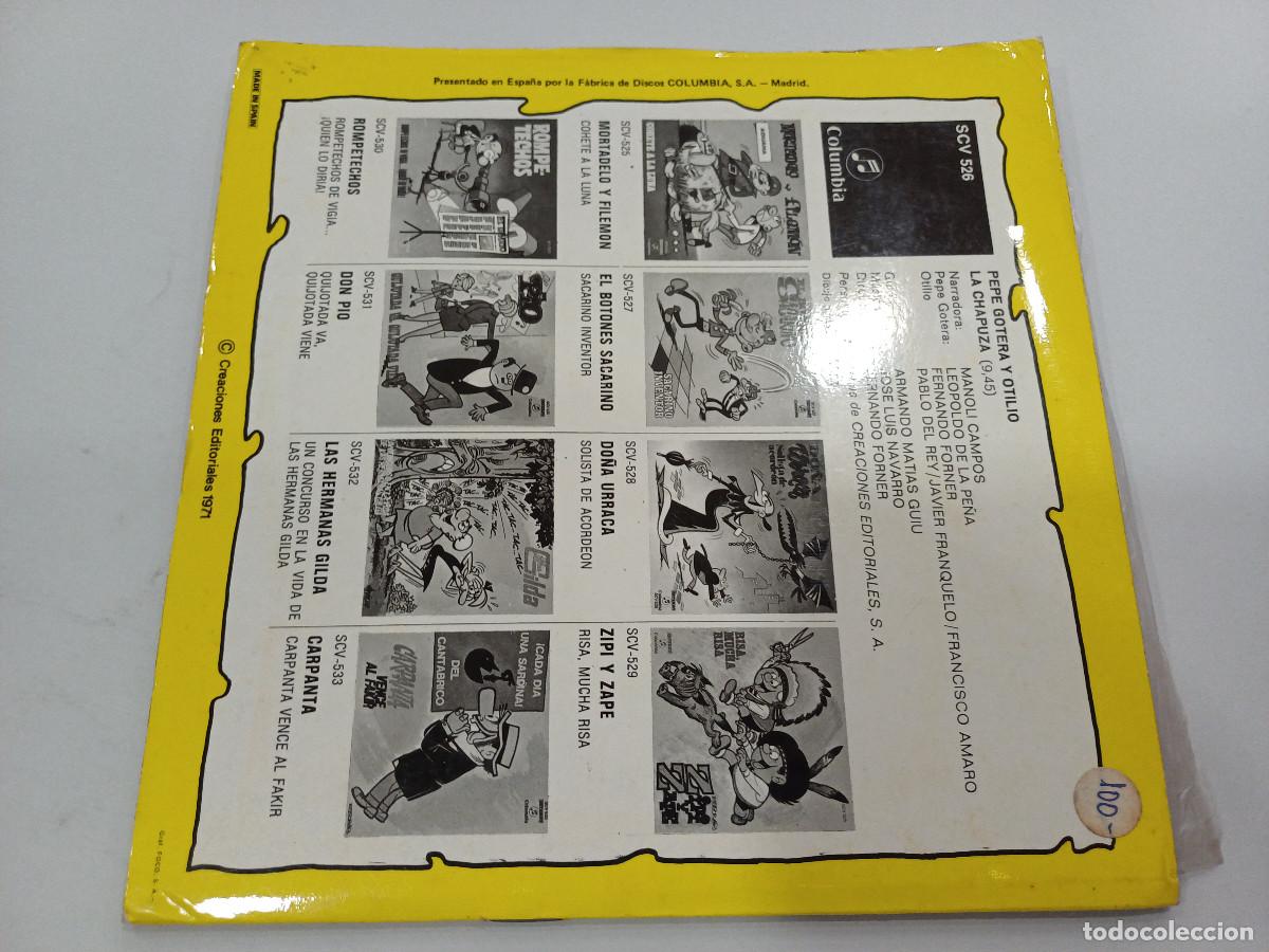 Discos de vinilo: PEPE GOTERA Y OTILIO/LA CHAPUZA/SINGLE COMIC. - Foto 5