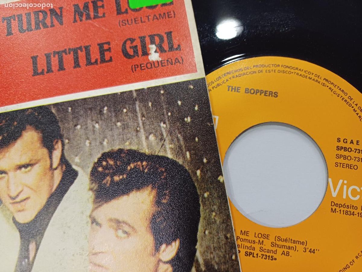 Discos de vinilo: THE BOPPERS/TURN ME LOSE/SINGLE. - Foto 2