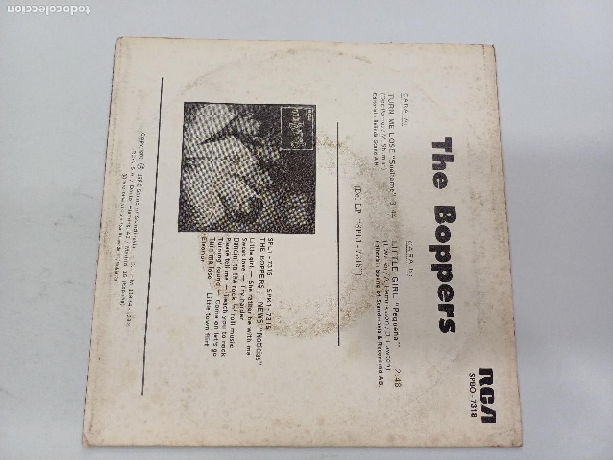 Discos de vinilo: THE BOPPERS/TURN ME LOSE/SINGLE. - Foto 3