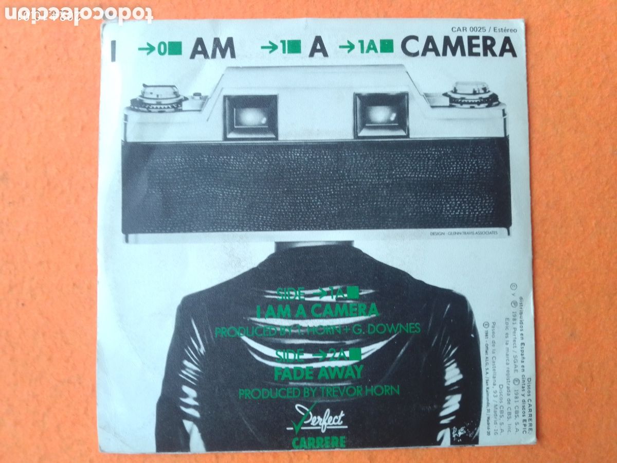 Discos de vinilo: BUGGLES / I AM A CAMERA / MX CARRERE 1981 / SPAIN - Foto 2